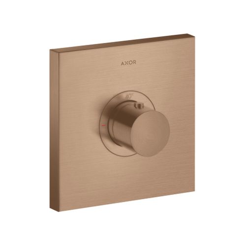 AXOR-HG-AXOR-ShowerSelect-Thermostat-HighFlow-Unterputz-eckig-Brushed-Red-Gold-36718310 gallery number 1